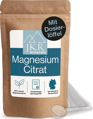 Produktbild von JKR Minerals Magnesiumcitrat 450g
