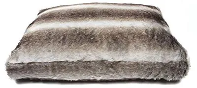 Obrázok produktu pre Lex & Max, poťah na boxspring posteľ, Umelá kožušina, 90 x 65 cm, farba strieborná
