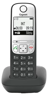 Produktbild von Gigaset A690, Analoges Telefon, Kabelloses Mobilteil, Freisprecheinrichtung, 100 Eintragungen, Schwarz, Silber