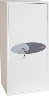 Immagine prodotto di Phoenix Fortress KS0043K Cassaforte con serratura a chiave - 240 ganci - Bianco