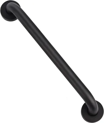 Zdjęcie produktu dla Uchwyt do łazienki - uchwyt zabezpieczający - zwiększa bezpieczeństwo - stal nierdzewna - 40 cm - czarny