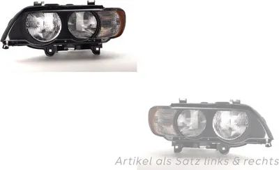 Produktbild von Scheinwerfer passend für BMW X5 E53 05/00-09/03 H7 HB3 Satz Links Rechts 63126930211 63128385941 63126930212 63128385942 6930212 838594 Johns
