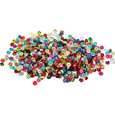 Produktbild von Creativ Company 522301, Pailletten, Mehrfarbig, 6 mm, 10 g, Polybag
