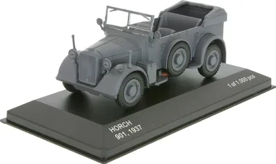 Produktbild von HORCH 901 Cabriolet 1937 graue Militärausführung, WBX257, Maßstab1/43, WHITEBOX
