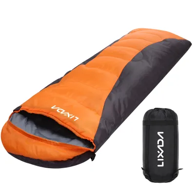 Zdjęcie produktu dla Śpiwór Lixada dla dorosłych chłopców i dziewcząt 4 sezony Camping Ciepły śpiwór Wodoodporny z torbą do przechowywania na wszystkie pory roku Camping Wędrówki Podróżowanie Przygoda na świeżym powietrzu