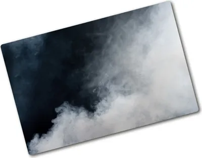 Produktbild von Tulup Glas Herdabdeckplatte - 80x52 cm - Glaskeramikkochfeld-Abdeckung Spritzschutz Glasabdeckplatte - Einteilig - Sonstige - Weißer Rauch - Schwarz