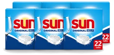 Produktbild von 6 x Sun All-in-1 Original Vaatwastabletten - Vorteilspackung - 6 Stücke