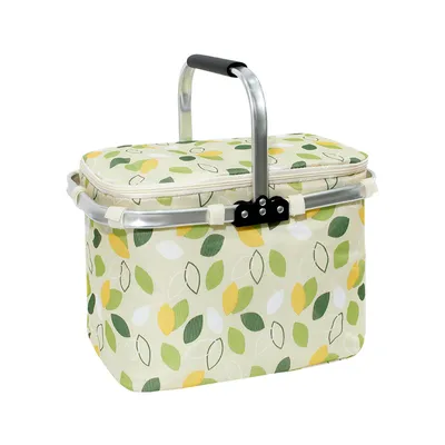 Imagen del producto de Bolsa de picnic para actividades al aire libre, práctica y funcional. Contenedor aislado con revestimiento de aluminio, ideal para disfrutar de momentos relajados en la naturaleza. Color: verde