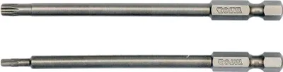 Obrázok produktu pre Yato YT-0490, 2 kusov, Torx, T10, T25, Oceľ, 100 mm, 25,4 / 4 mm (1 / 4")