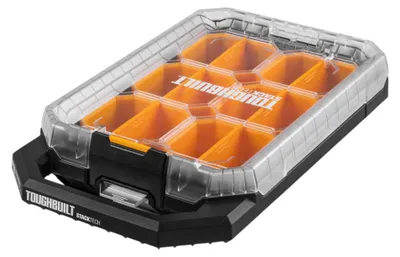 Image de Toughbuilt STACKTECH TB-B1-O-10C organiseur plat compact 48 x 26,5 x 10 cm IP65 + 6x inserts + 6x séparateurs