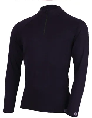 Produktbild von AZAR Herren Merino-Langarm mit 1/4-Reißverschluss