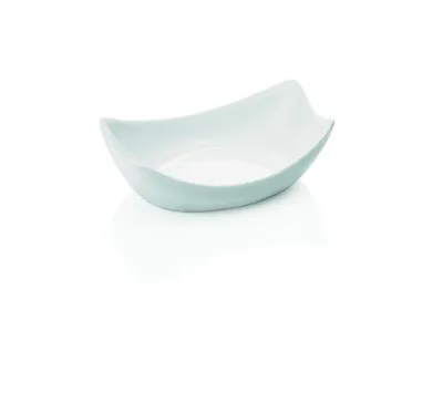 Produktbild von Mini Schale eckig weiß, Porzellan 8,5 x 5,5 x 3 cm