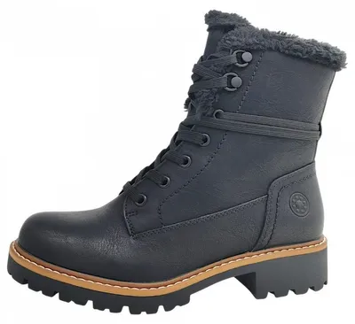 Productafbeelding van Relife Damenschuhe Stiefel Reißverschluss Schnürstiefel Schwarz Freizeit