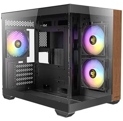 Produktbild von Antec Geh Mini CX600M WOOD ARGB_B Micro-ATX/Mini-ITX o.N. BK retail