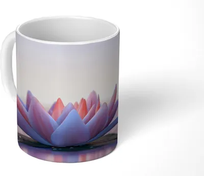 Produktbild von MuchoWow® Tasse Kaffeetasse Kaffeebecher 350 ml Lotus - Blumen - Wasser Teetasse - Fototasse - Becher - Keramikbecher - Teebecher - Kaffeetasse - Bürotasse