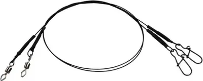 Obrázok produktu pre Effzett Coated Core7 Spin Leader Black 30Cm 7Kg / 2Pcs