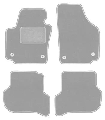Image de Tapis de sol en moquette pour Seat Altea XL 08.2008-2015 (monospace) – jeu 4 pièces, gris, sur mesure – Wielganizator OSLO