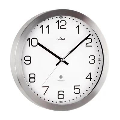 Zdjęcie produktu dla nowoczesny zegar ścienny średnica obudowy 30 cm - model Atlanta: 4371/0