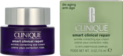 Produktbild von Clinique Smart Clinical, Augencreme, Frauen, Jeder Hauttyp, Anti-Falten, Glättend, Verstärkung, Hyaluronsäure, Topf