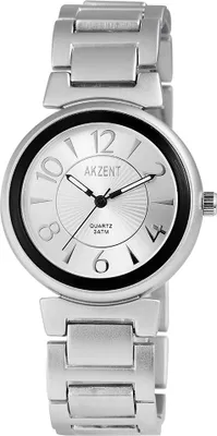 Produktbild von Akzent Damenuhr mit Metallarmband