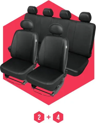 Immagine prodotto di Coprisedili auto Coprisedili universali per Iveco Daily VI (14- ) Nero 6 sedili