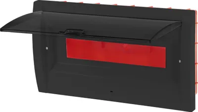 Produktbild von Sicherungskasten Einbau Verteilerkasten Unterputz Kleinverteiler IP40 SCHWARZ 18 MODULE