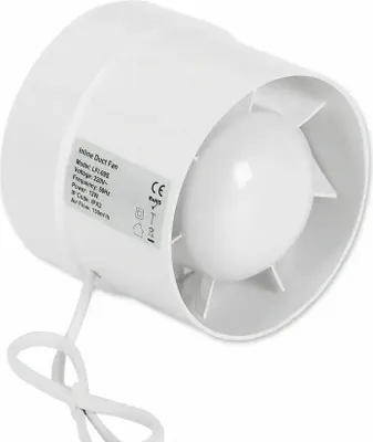 Zdjęcie produktu dla Wentylator wyciągowy - 2200 obrotów na minutę - wydajność 130 m³/h - cichy, 38 dB - obudowa z ABS, silnik miedziany - kolor biały