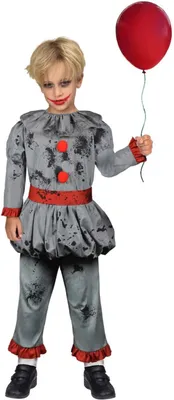 Produktbild von Amscan Böser Clown Halloween Kostüm Kinder Jungen 6-8 Jahre Fasching Karneval