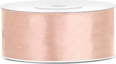 Produktbild von Satinband Pfirsich breit 25 m, 2,5 cm x 25 m - Einheitsgröße