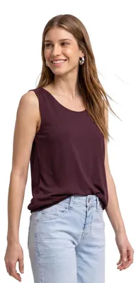 Immagine prodotto di Top Street One in jersey con orlo elasticizzato, colore Rustic Rouge, taglia 36