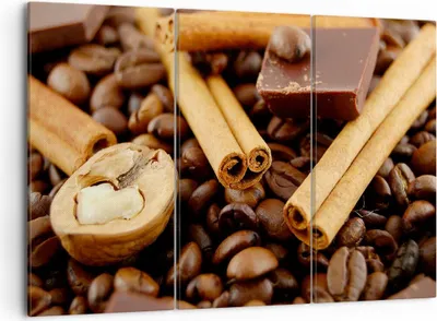Produktbild von Bild auf Leinwand - Leinwandbild - Gerösteter Kaffee Aroma Schokolade - 105x70cm - Wand Bild - Wanddeko - Leinwanddruck - Bilder - Kunstdruck - Leinwand bilder - Wandkunst - CE105x70-0394