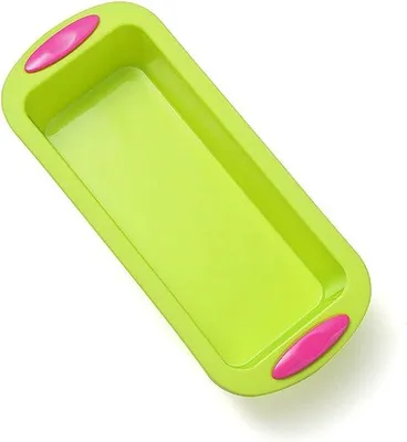 Produktbild von Famanu Backform rechteckig silikon grün antihaft BPA-frei 27,8 x 12 x 6,5 cm