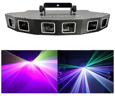 Zdjęcie produktu dla Projektor laserowy, pełne efekty kolorystyczne, sterowanie DMX, wtyczka EU