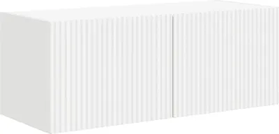 Image de Meuble TV vidaXL blanc 78,5 x 31 x 29,5 cm en aggloméré