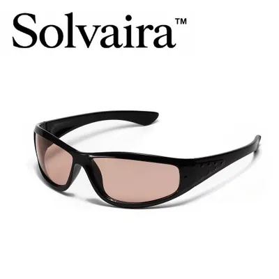 Produktbild von Solvaira™ Futuristische Sonnenbrille Schwarz, UV400 Schutz, stylische Sommerbrille für Damen & Herren