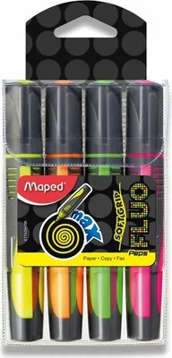 Image de Surligneur Maped Fluo Peps Max set de 4 couleurs