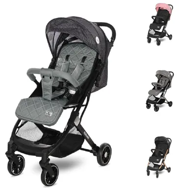 Produktbild von Lorelli Kinderwagen Fiorano faltbar, Ablagekorb, Frontbügel abnehmbar, Bremse grau hellgrau