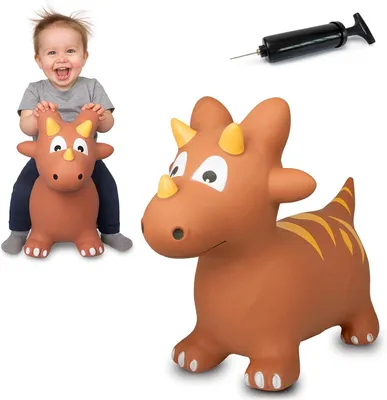 Productafbeelding van Springdier dino HoppyDoo - Speelgoed voor kinderen - Springspeelgoed voor baby's - Indoor - Buiten