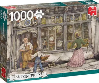 Produktbild von Jumbo Premium Collection Puzzel Anton Pieck De Klokkenwinkel - Legpuzzel - 1000 stukjes