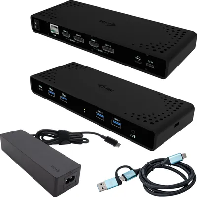 Obrázok produktu pre i-tec CADUA4KDOCKPDB100, Kábel, USB 3.2 Gen 1 (3.1 Gen 1) Type-C, 85 W, 10,100,1000 Mbit/s, Čierna, 5 Gbit/s