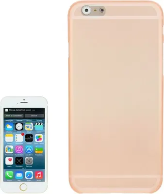 Zdjęcie produktu dla Etui ochronne Ultra cienkie 0,3 mm na telefon komórkowy Apple iPhone 6 Pomarańczowy Przezroczysty