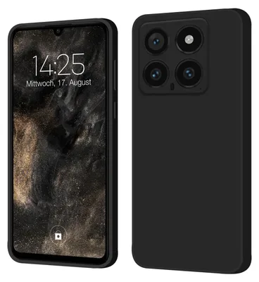 Produktbild von Hülle für Xiaomi 14 Case Cover Bumper Smartphone Softgrip Schutzhülle Farbe: Schwarz