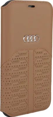 Image de Audi Apple iPhone 12 Pro Max Marron Etui type livre A6 Serie - Cuir véritable
