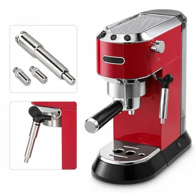 Produktbild von Dampfdüse Kaffeemaschine für EC685, Edelstahl Milchaufschäumer Düse 1-Loch 3-Loch Barista Zubehör