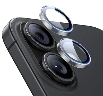 Produktbild von Kameraglas für iPhone 17 / 16 / 16 Plus, ESR Armorite Camera Protector, Transparent mit schwarzen Rahmen