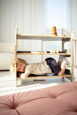 Produktbild von MAXI Regal für Spielzeug und Montessori-Hilfsmittel - grau
