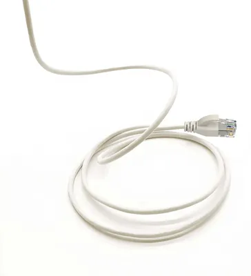 Obrázok produktu pre Elfcam - 30m ethernetový kábel Cat 6A Ultra Slim 10Gbps 32AWG UTP OD2,8mm 500MHz, 10Gb tenký RJ45 Cat 6A Patch Cord pre LAN, router, modem, Xb Laptop a servery, biely