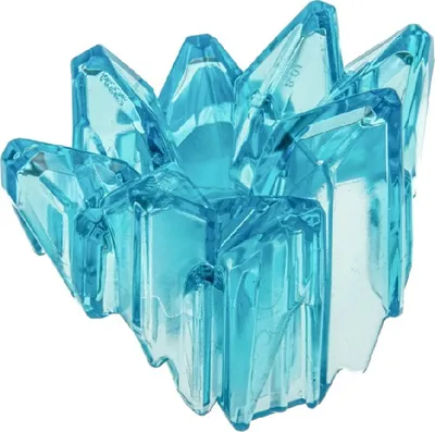 Produktbild von 1x Lego Bionicle Rüstung Kristall Cluster transparent hell blau Schutz 25534