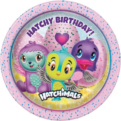 Obrázok produktu pre Hatchimals tanier 18 cm 8 ks.