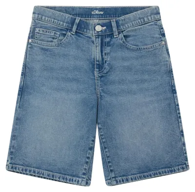 Produktbild von s.Oliver Junior Jungen Bermuda Jeans – Loose Fit, Wide Leg, Used-Effekt